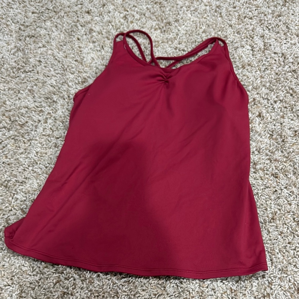 Women's Red Sleeveless Top